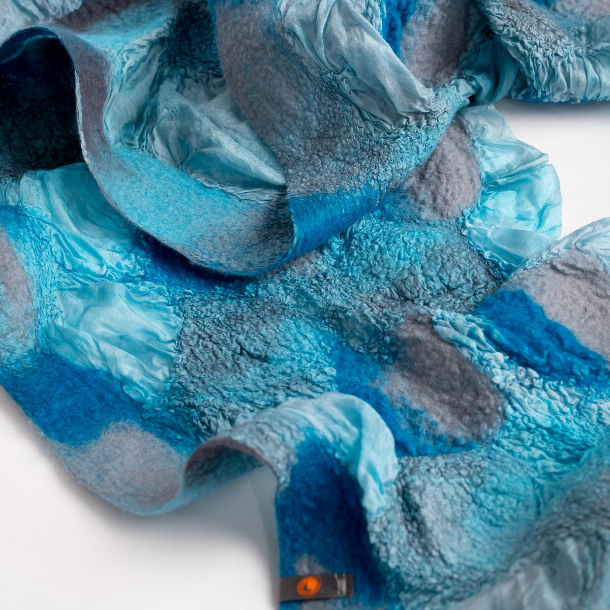 Foulard Multicolore Avril – Laine Et Soie – Largeur 190 Cm, Sans étiquettes