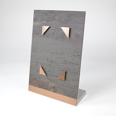 Cadre photo magnétique en bois laminé et aluminium – l'empreinte coopérative